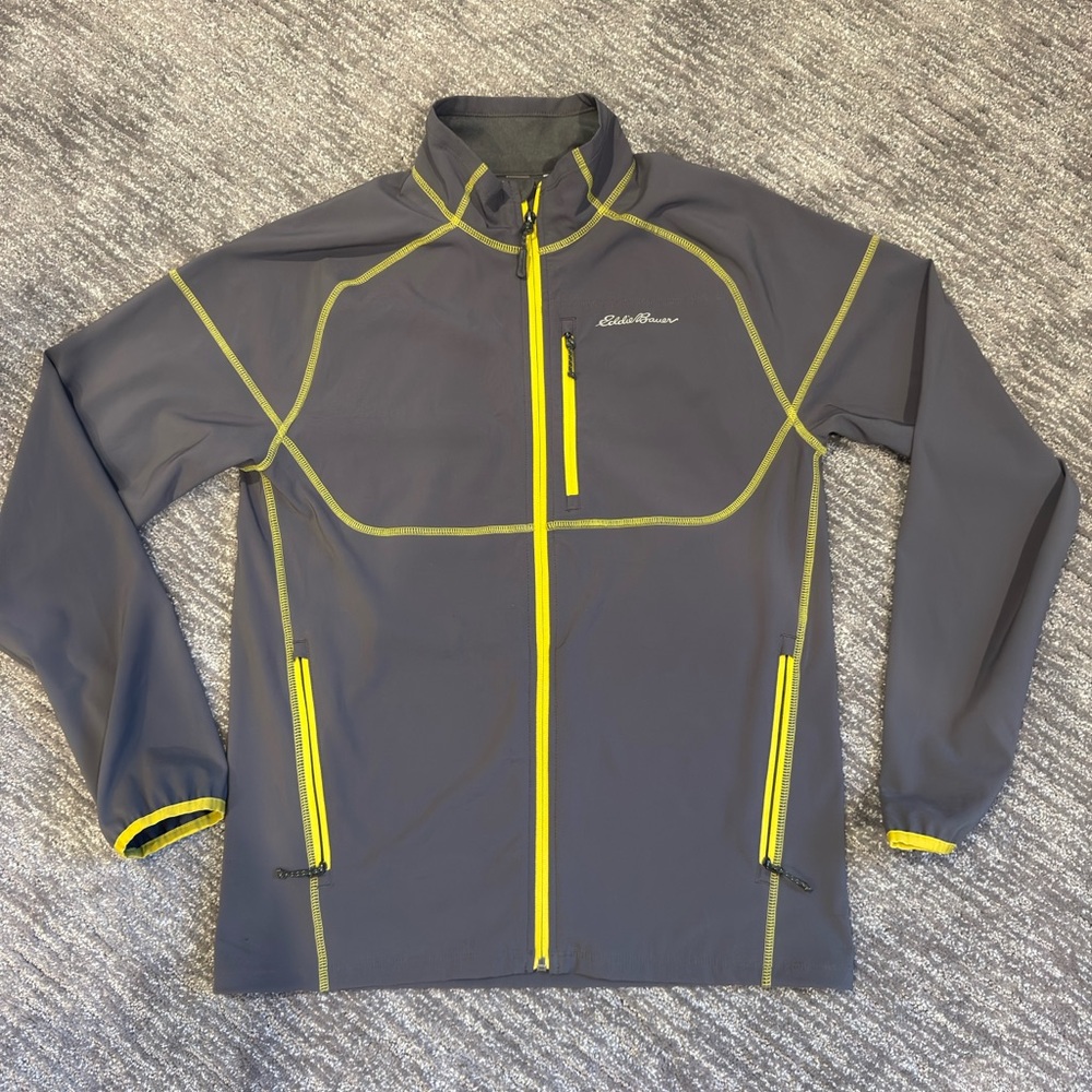 Eddie Bauer First Ascent Soft Shell Jacket Mens Small Zip Up Coat